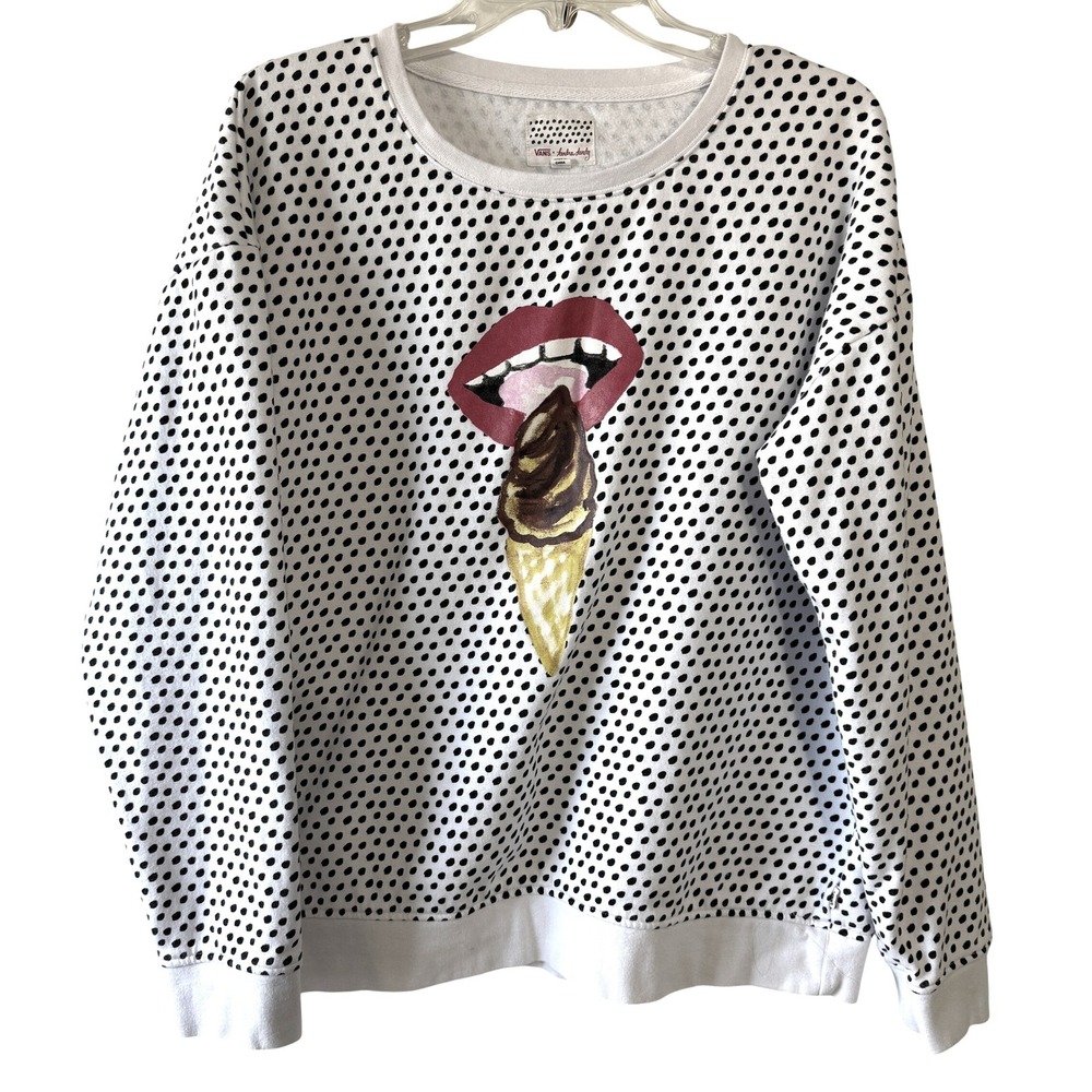 Vans x Kendra Dandy Graphic Polka‎ Dot Sweatshirt XL